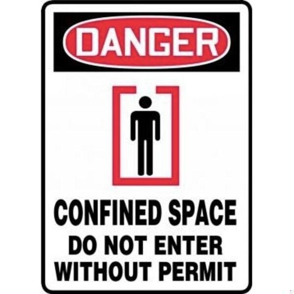Accuform OSHA DANGER SAFETY SIGN CONFINED MCSP147XP MCSP147XP - main